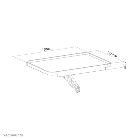 NEOMOUNTS BY NEWSTAR UNIVERSAL MULTIMEDIA SHELF WIDTH 18CM
