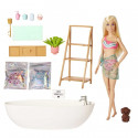 Barbie Doll and Bathtub Playset, Blonde, Confetti Soap and Accessories