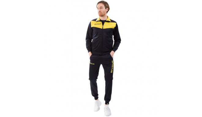 Dres Givova Tuta Visa Triacetato granatowo-żółty TR018 0407 M
