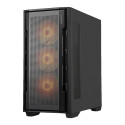 COUGAR | Uniface RGB Black | PC Case | Mid Tower / Mesh Front Panel / 4 x 120mm ARGB Fans / TG Left 