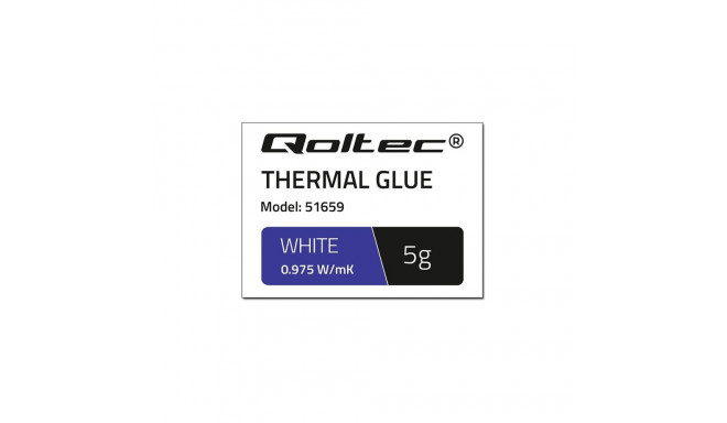 QOLTEC 51659 Qoltec Thermal glue 0.975 W/m-K 5g white