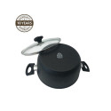 CASSEROLE 24 W/LID BLACK STONE INDUCTION