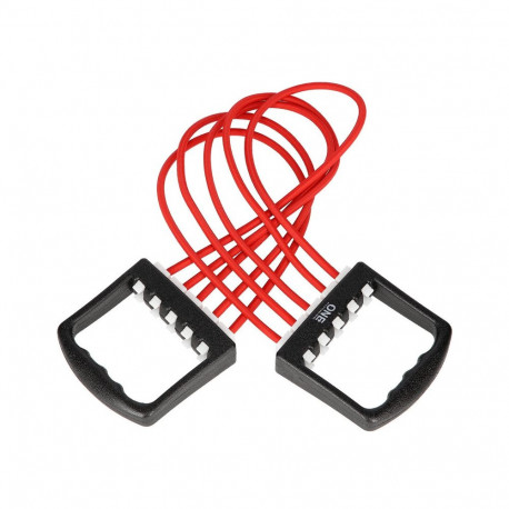 Ekspanderkumm käepidemetega ONE FITNESS EM10, punane