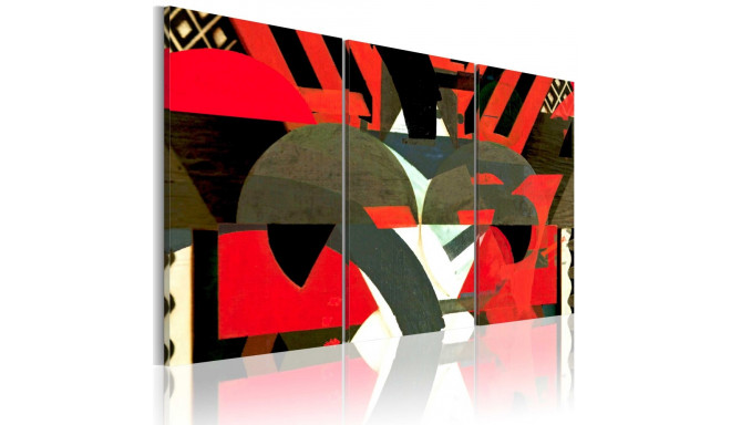 Seinapilt - Pattern of abstract forms - 120x80