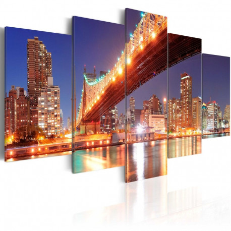 Seinapilt - Golden reflections - NYC - 200x100