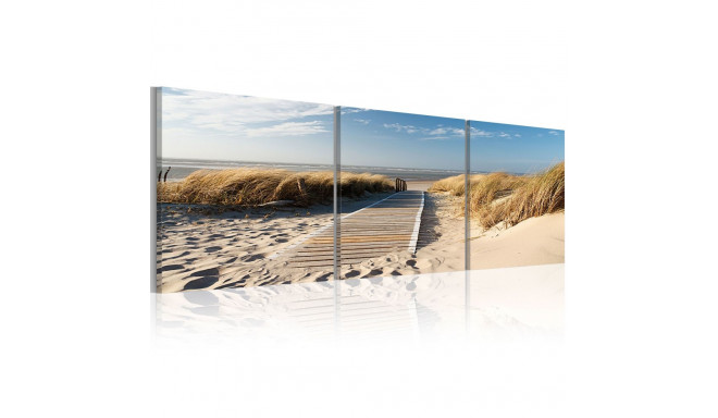 Seinapilt - Beach (Triptych) - 120x40
