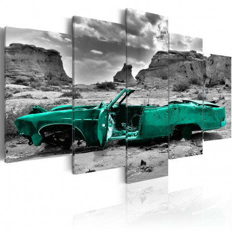 Seinapilt - Green car - 200x100