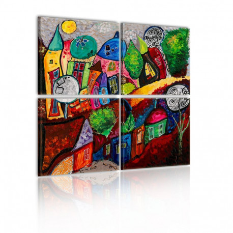 Seinapilt - Colourful city - 80x80