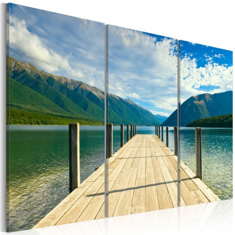 Seinapilt - A pier on the lake - 120x80