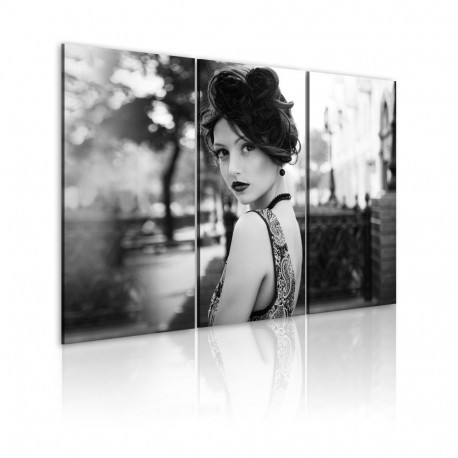 Seinapilt - An elegant woman, retro style - 120x80