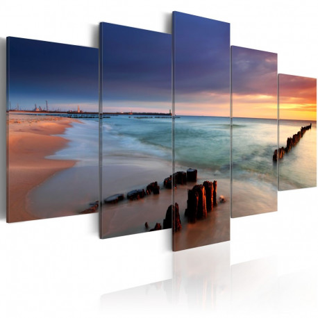 Seinapilt - Dawn by the sea - 100x50