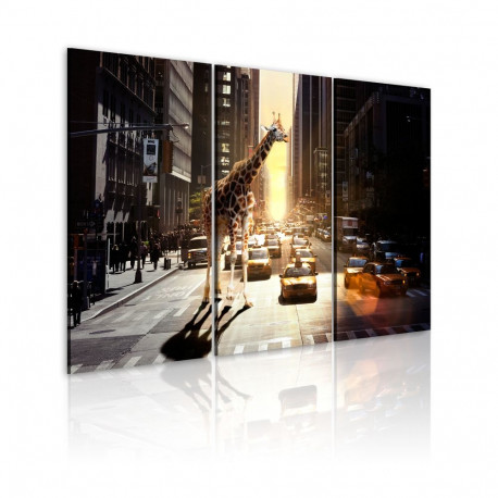 Seinapilt - Giraffe in the big city - 120x80