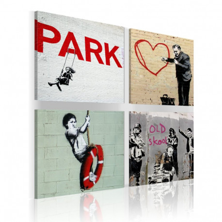 Seinapilt - Banksy - urban inspiration - 60x60