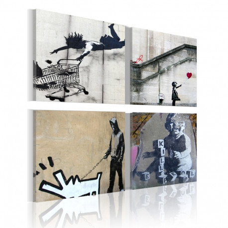 Seinapilt - Banksy - four orginal ideas - 90x90