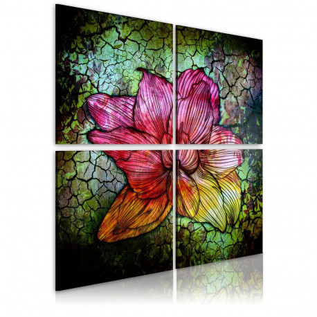 Seinapilt - Glass flower - 80x80