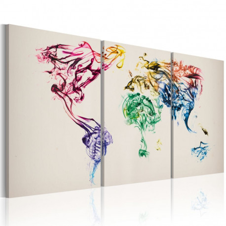 Seinapilt - Abstract map of the World - 120x60