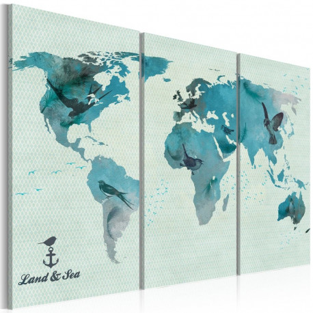 Seinapilt - Avian migration - triptych - 120x80
