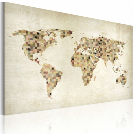 Seinapilt - Beige shades of the World - 120x80