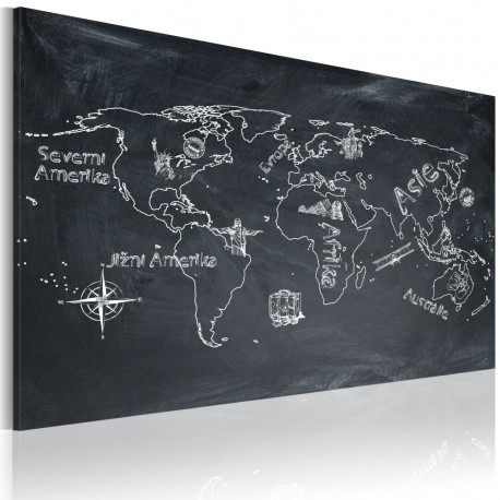 Seinapilt - Geography lesson (Czech language) - 60x40