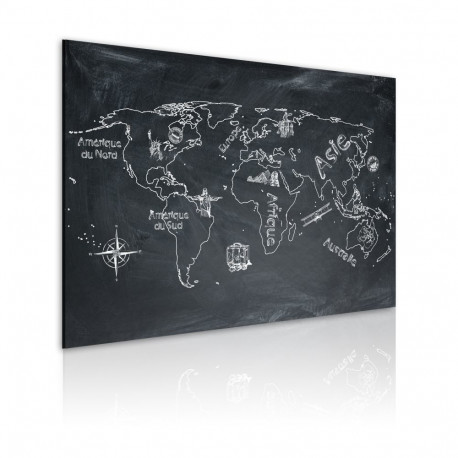 Seinapilt - Geography lesson (French language) - 120x80