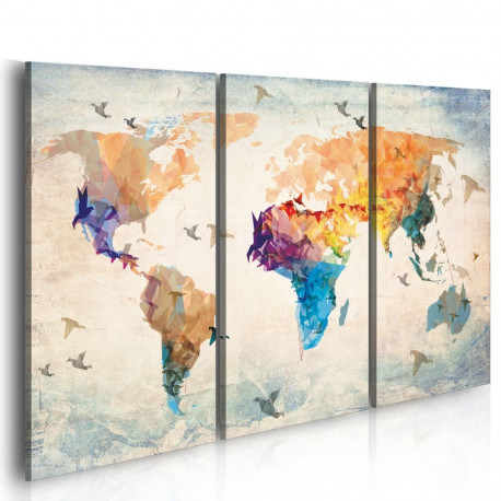 Seinapilt - Free as a bird - triptych - 90x60