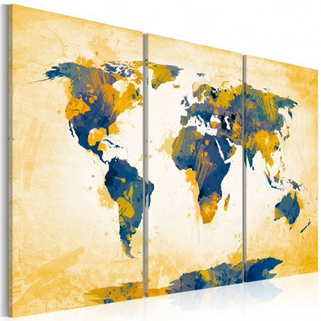 Seinapilt - Four corners of the World - triptych - 90x60