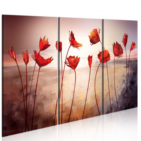 Seinapilt - Bright red poppies - 60x40