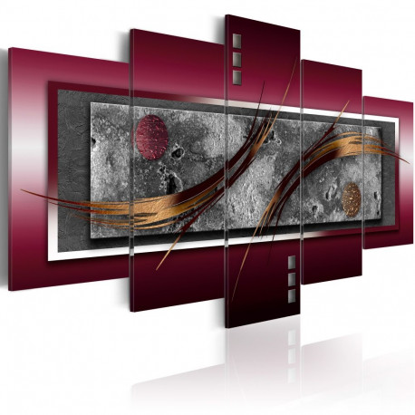 Seinapilt - Burgundy elegance - 100x50