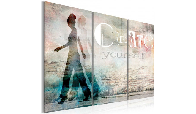 Seinapilt - Create yourself - triptych - 60x40