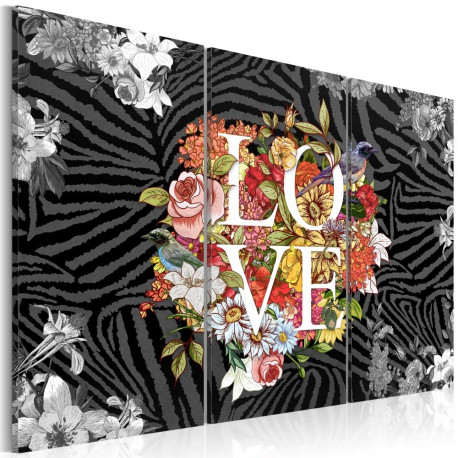Seinapilt - Flowers from the heart - 120x80