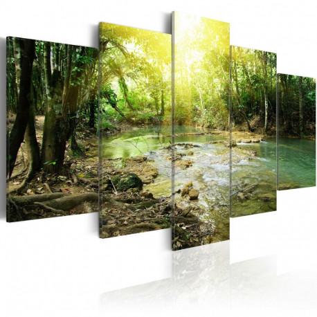 Seinapilt - Forest river - 100x50