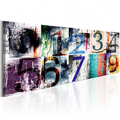 Seinapilt -  Colourful Numbers - 120x40