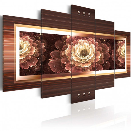 Seinapilt - Gold gerbera - 100x50