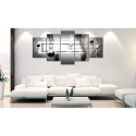 Seinapilt - Grey Symmetry - 200x100