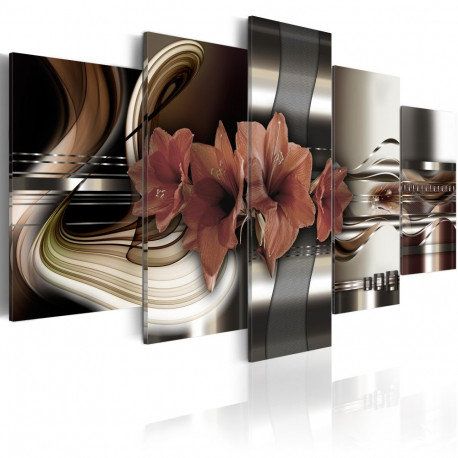 Seinapilt - Abstraction and Amaryllis - 100x50