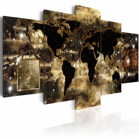 Seinapilt - Continents of bronze - 100x50