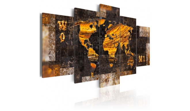 Seinapilt - Golden Paths - 100x50