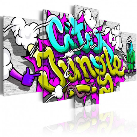 Seinapilt - City Jungle - 100x50