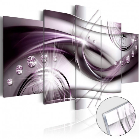 Fotoakrüül - Violet Glow [Glass] - 200x100