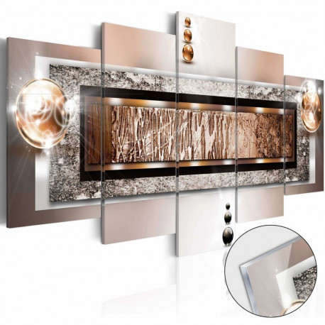 Fotoakrüül - Cinnamon Rock [Glass] - 100x50