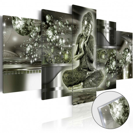 Fotoakrüül - Emerald Buddha [Glass] - 100x50