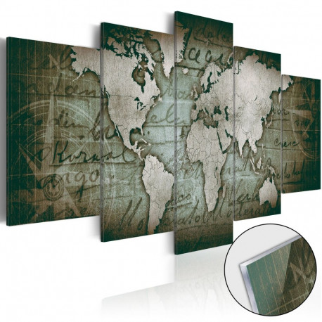 Fotoakrüül - Acrylic prints – Bronze map III - 100x50