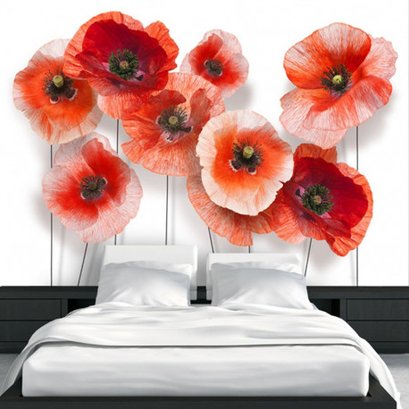 Fototapeet - Nine poppies - 400x280