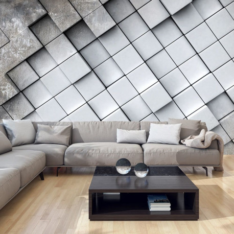 Fototapeet - Gray background 3D - 350x245