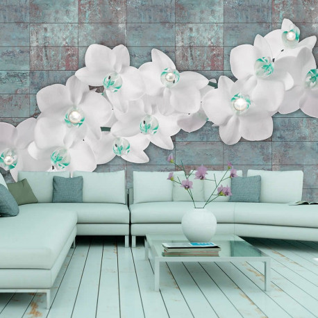 Fototapeet - Orchids with pearls - 350x245
