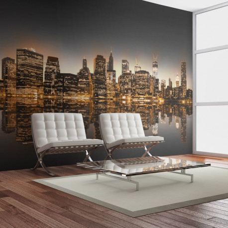 Fototapeet - New York and gold - 450x270