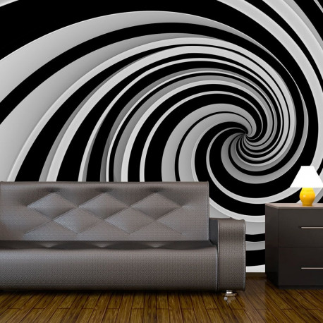 Fototapeet - Black and white swirl - 350x270