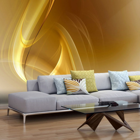Fototapeet - Gold fractal background - 250x193