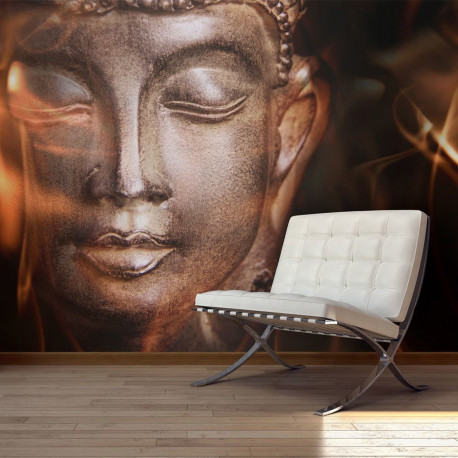 Fototapeet - Buddha. Fire of meditation. - 350x270
