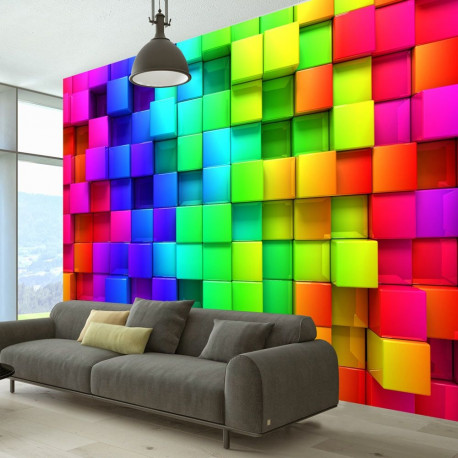 Fototapeet - Colourful Cubes - 100x70